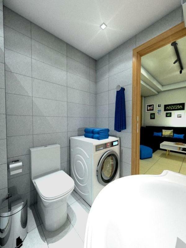 Blue - Comfy Center Rodos Apartment Asgourou Exterior foto